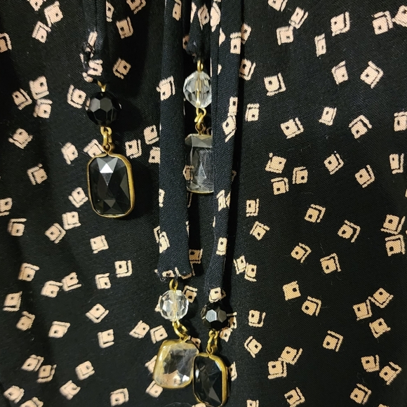 Vintage 90s Carole Little Oversized Pink Floral Blazer Oversized Crystal Beads - Picture 12 of 12